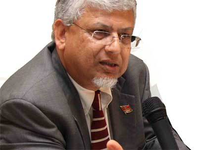 Trinidad and Tobago's Minister of Planning and the Economy Dr. Bhoe Tewarie.