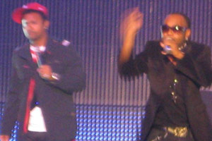 Shaggy and sidekick Rayvon on stage in Copenhagen.