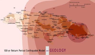 An earthquake simulation model for Jamaica.