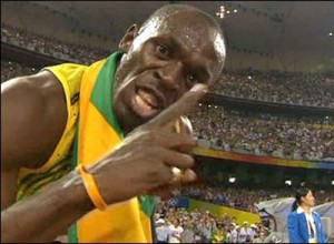Usain Bolt at Beijing Olympics