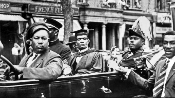 Marcus Garvey in military regalia in Harlem parade. James Van Der Zee - photo
