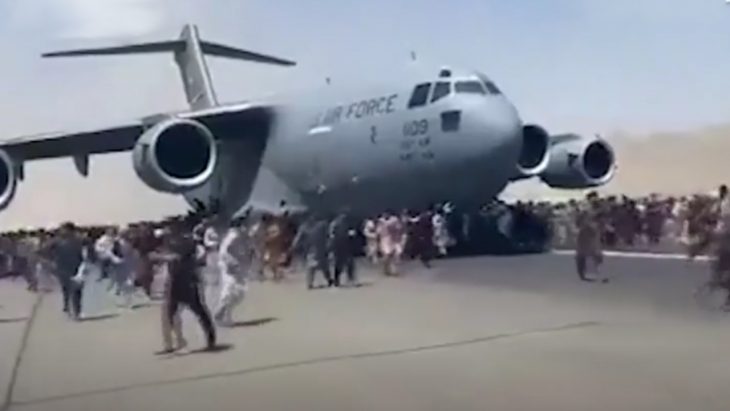 US Air Force C-17 at Kabul Airport
